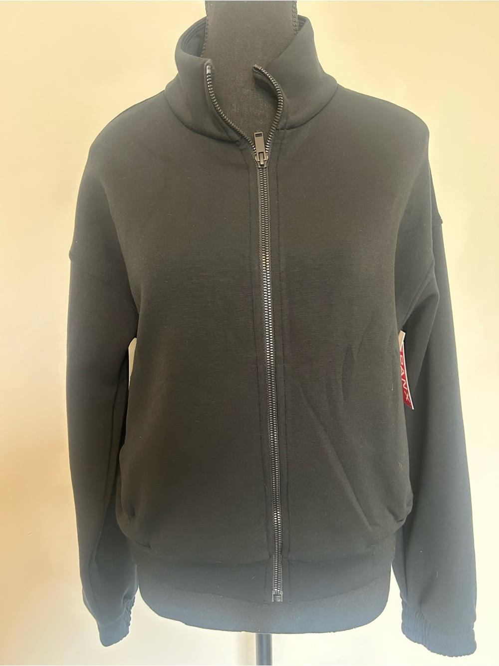 SPANX Air Essentials Black Lightweight Zip-Front Jacket